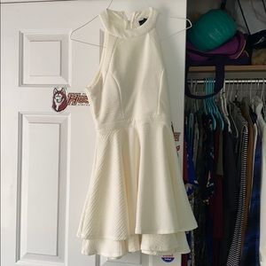 White graduation dress